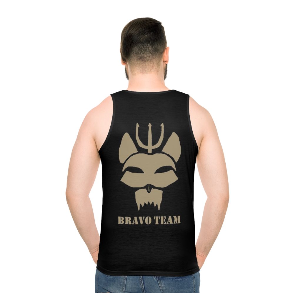 Patriotic military-style unisex tank top