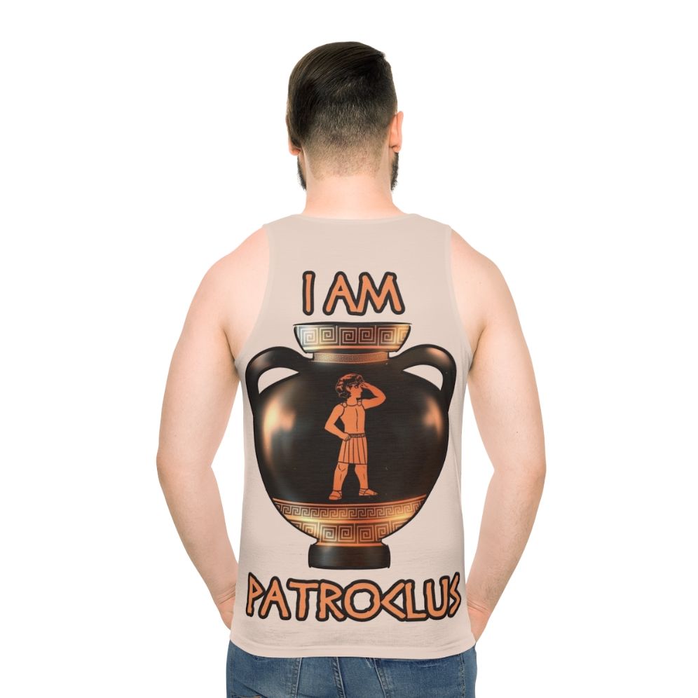 Patroclus and Achilles unisex tank top with Greek mythology design