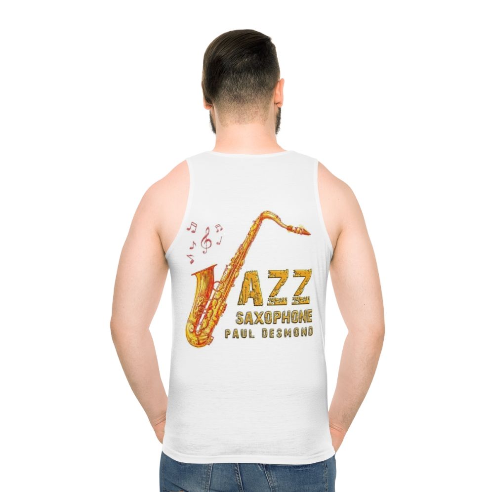 Paul Desmond Jazz Unisex Saxophone Tank Top