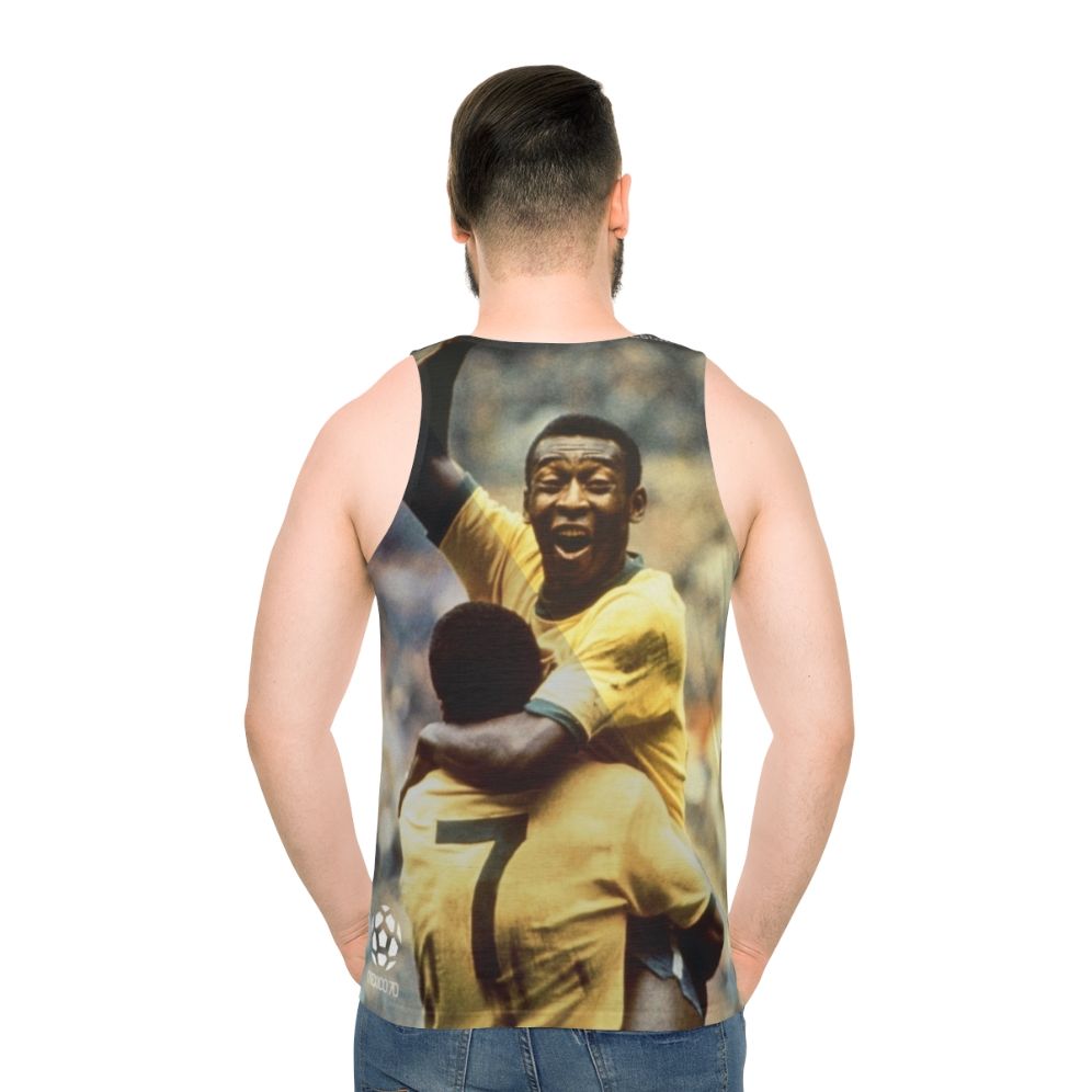 Pele Brazil Football Jersey - Vintage 1970 World Cup Tank Top
