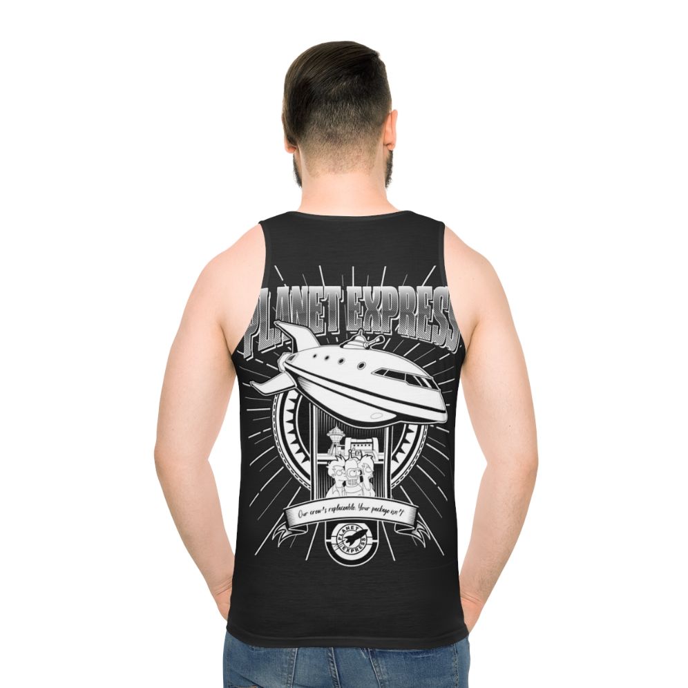 Planet Express Futurama Unisex Tank Top with Spaceship Design