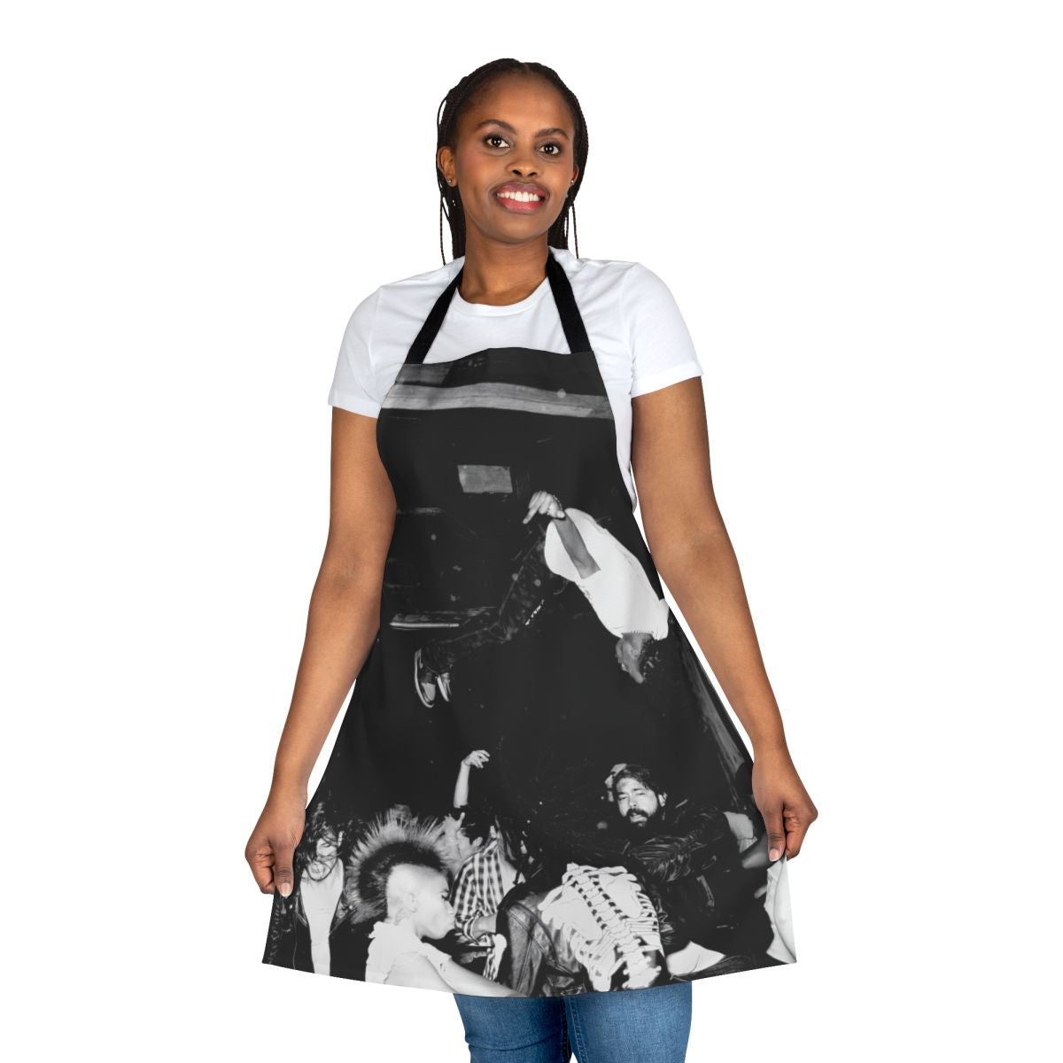 Playboi Carti inspired black kitchen apron with graphic design