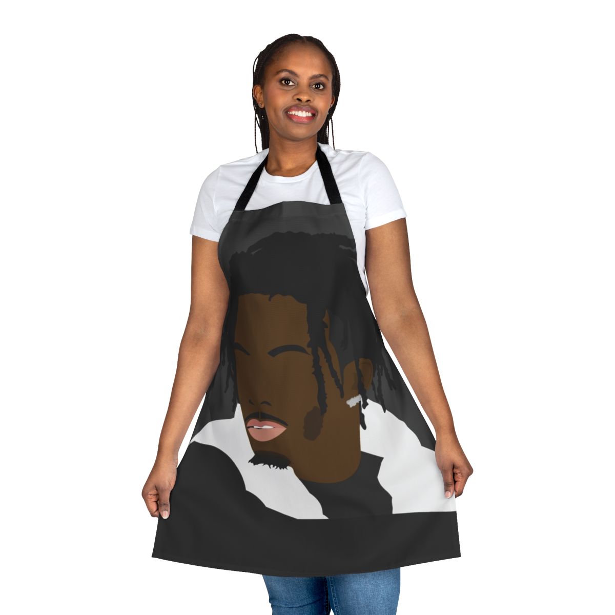 Playboi Carti inspired kitchen apron with rap music design