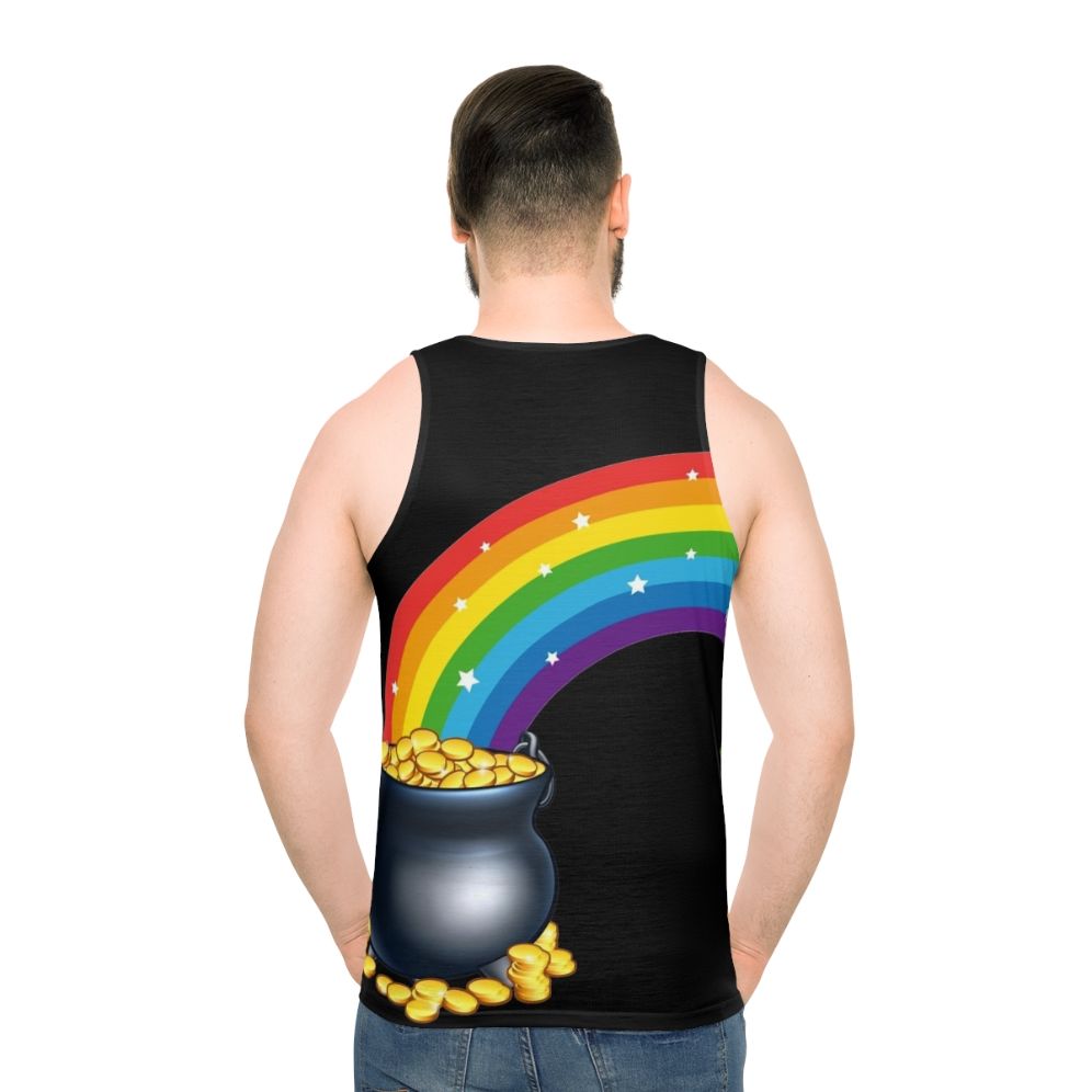 Unisex pot of gold at the end of the rainbow tank top