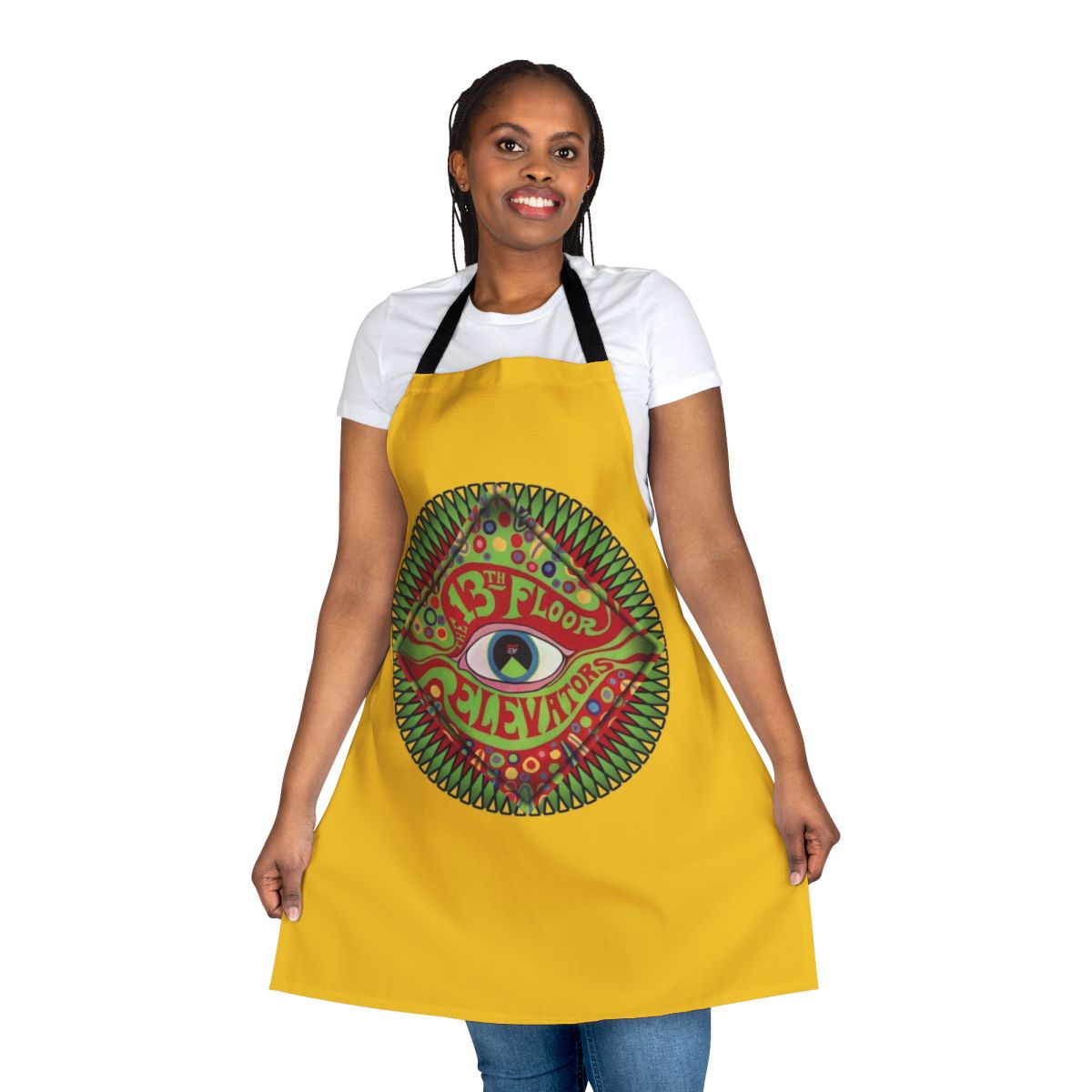 13th Floor Elevators inspired apron featuring psychedelic design