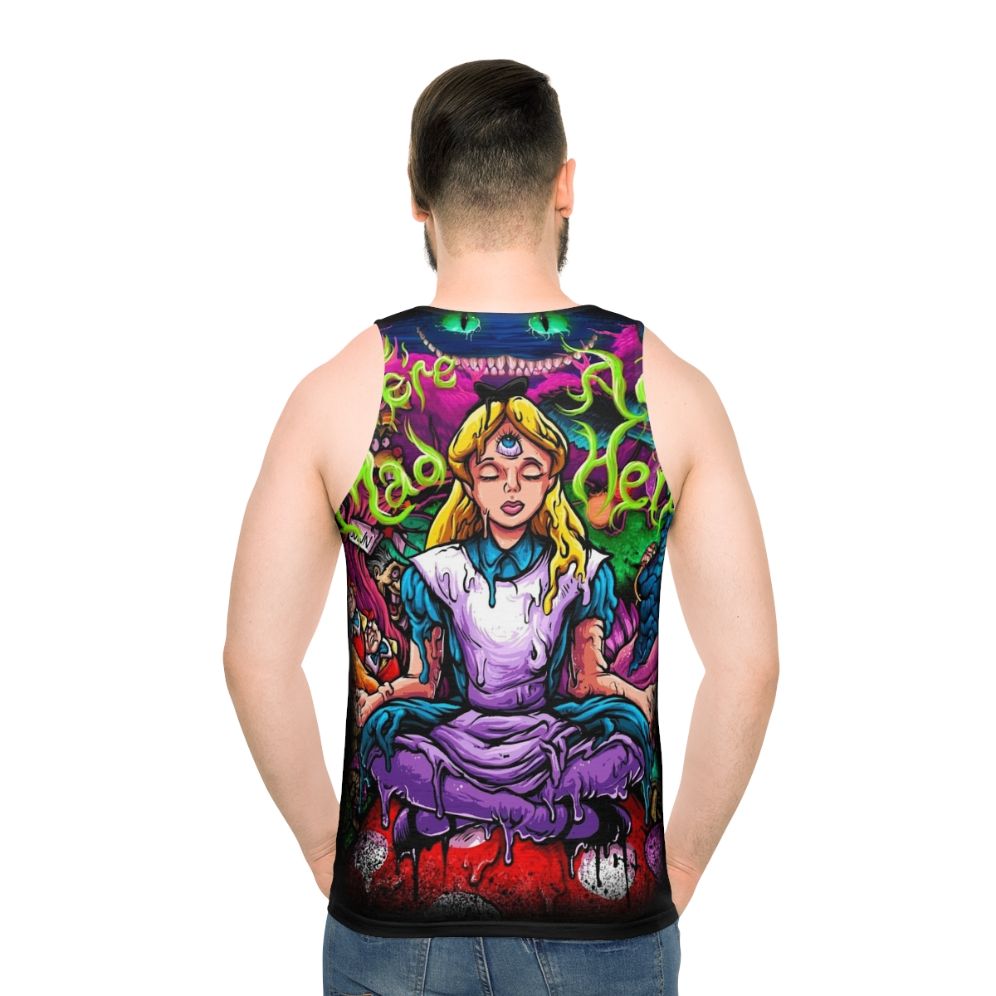 Psychedelic Alice in Wonderland Unisex Tank Top