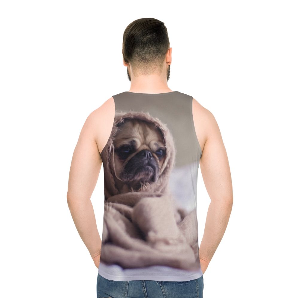 Pug dog print unisex tank top