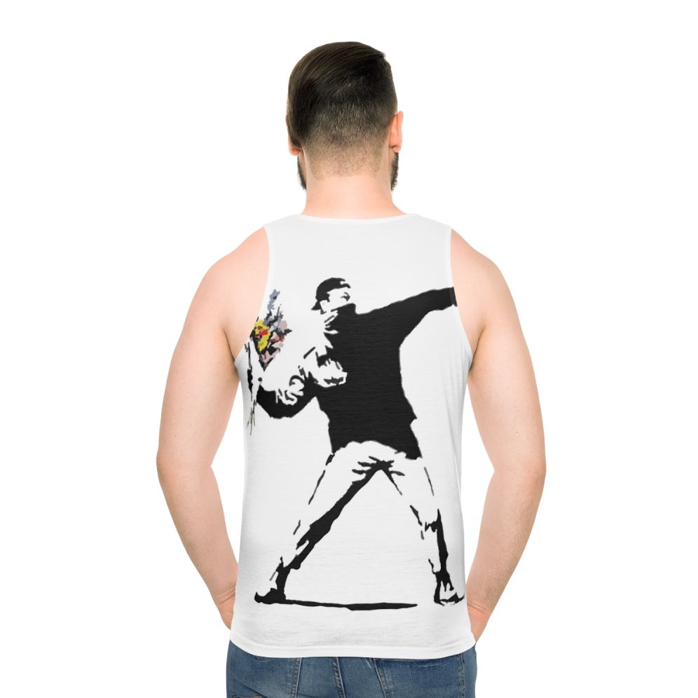 Rage Flower Bomber Stencil Unisex Tank Top
