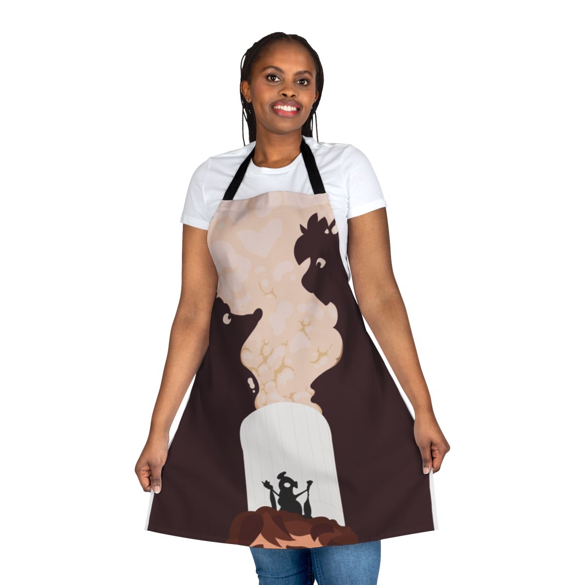 Ratatouille inspired fan art design on a high-quality kitchen apron