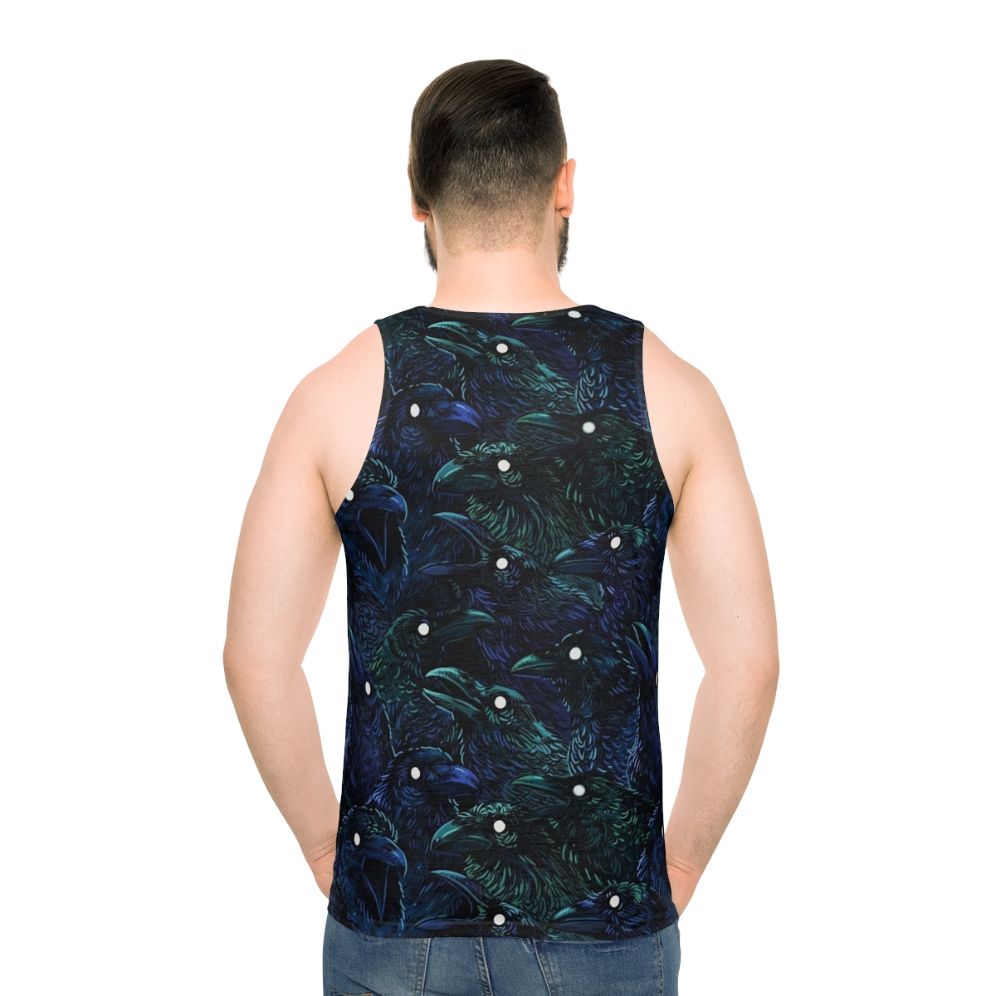 Raven pattern unisex tank top
