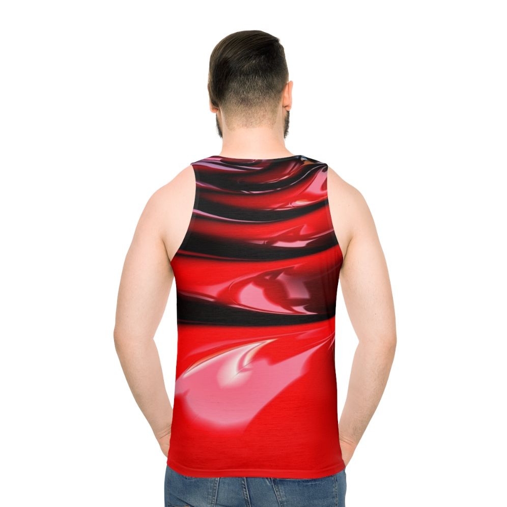 Red Latex Unisex Tank Top