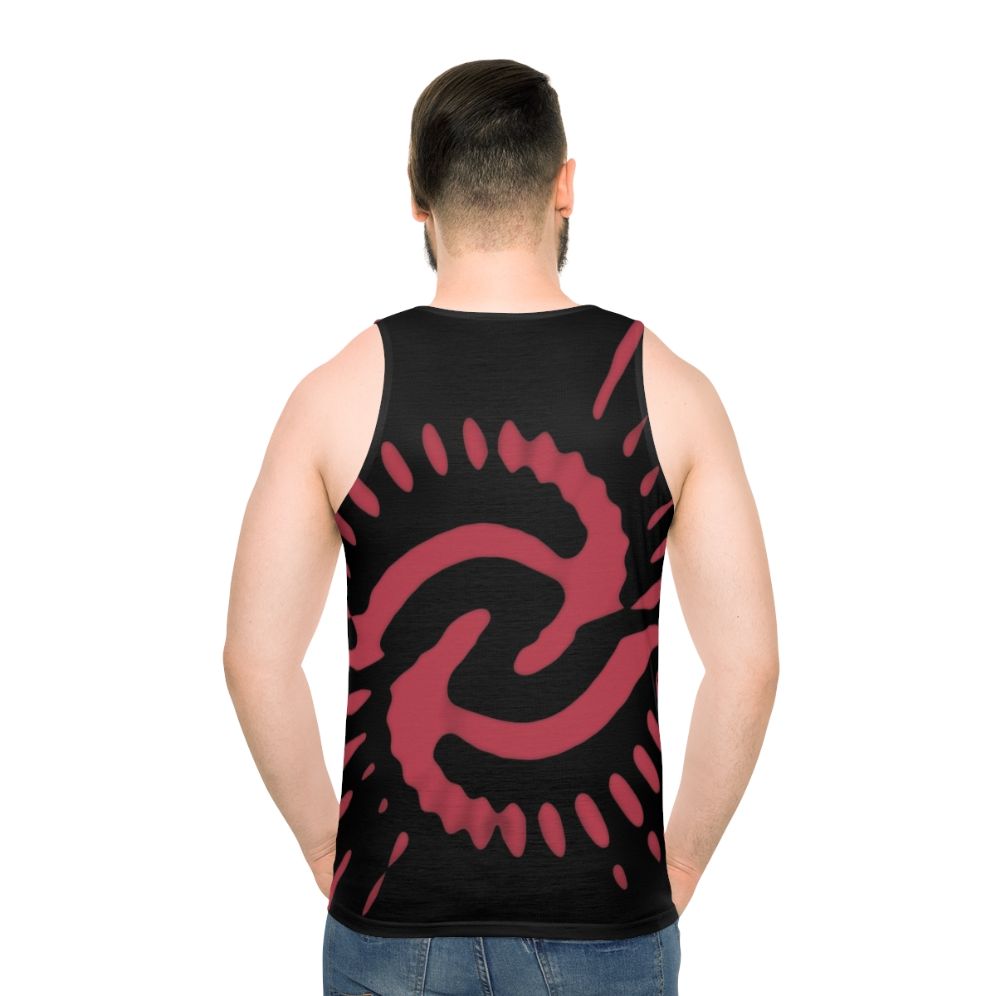 Retro 1970s Time Vortex Pink Unisex Tank Top