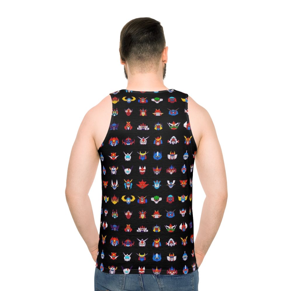 Retro 70s robots unisex tank top
