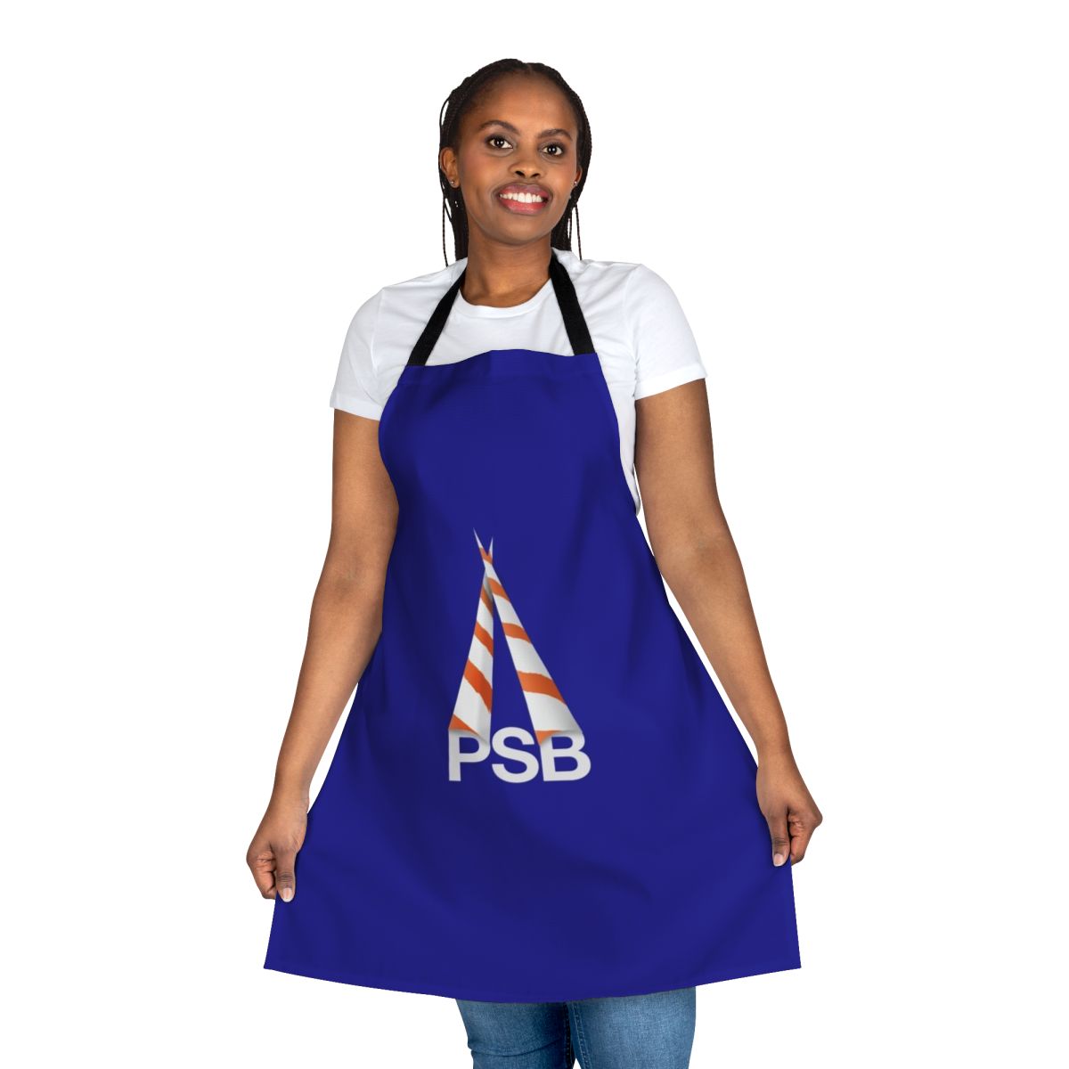 Retro 80s music themed apron with cones design, inspired by the iconic synthpop band Pet Shop Boys