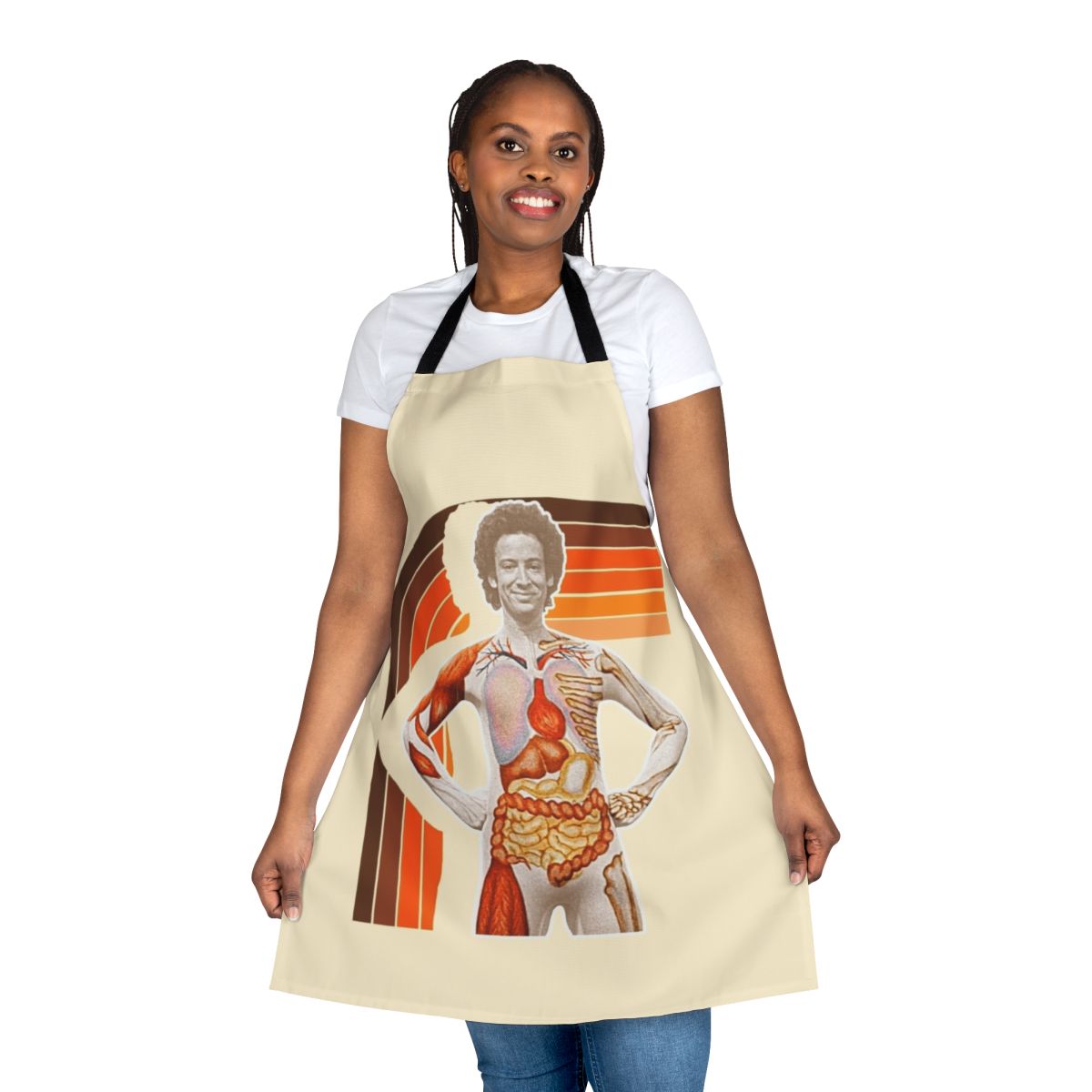 Slim Goodbody retro TV fanart tribute apron