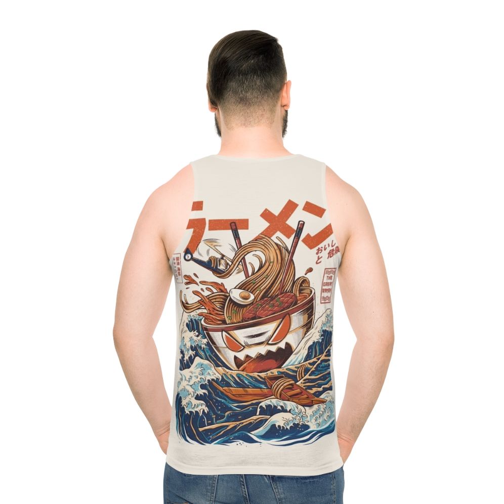 Retro anime kaiju monster food illustration unisex tank top