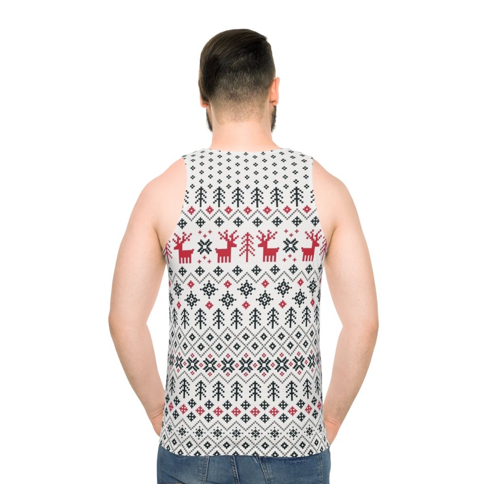 Unisex Holiday Sweater Pattern Tank Top