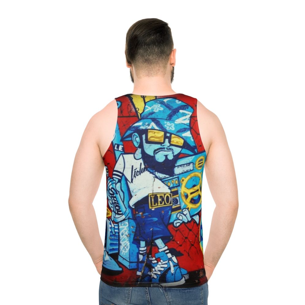 Retro graffiti 80s style unisex tank top