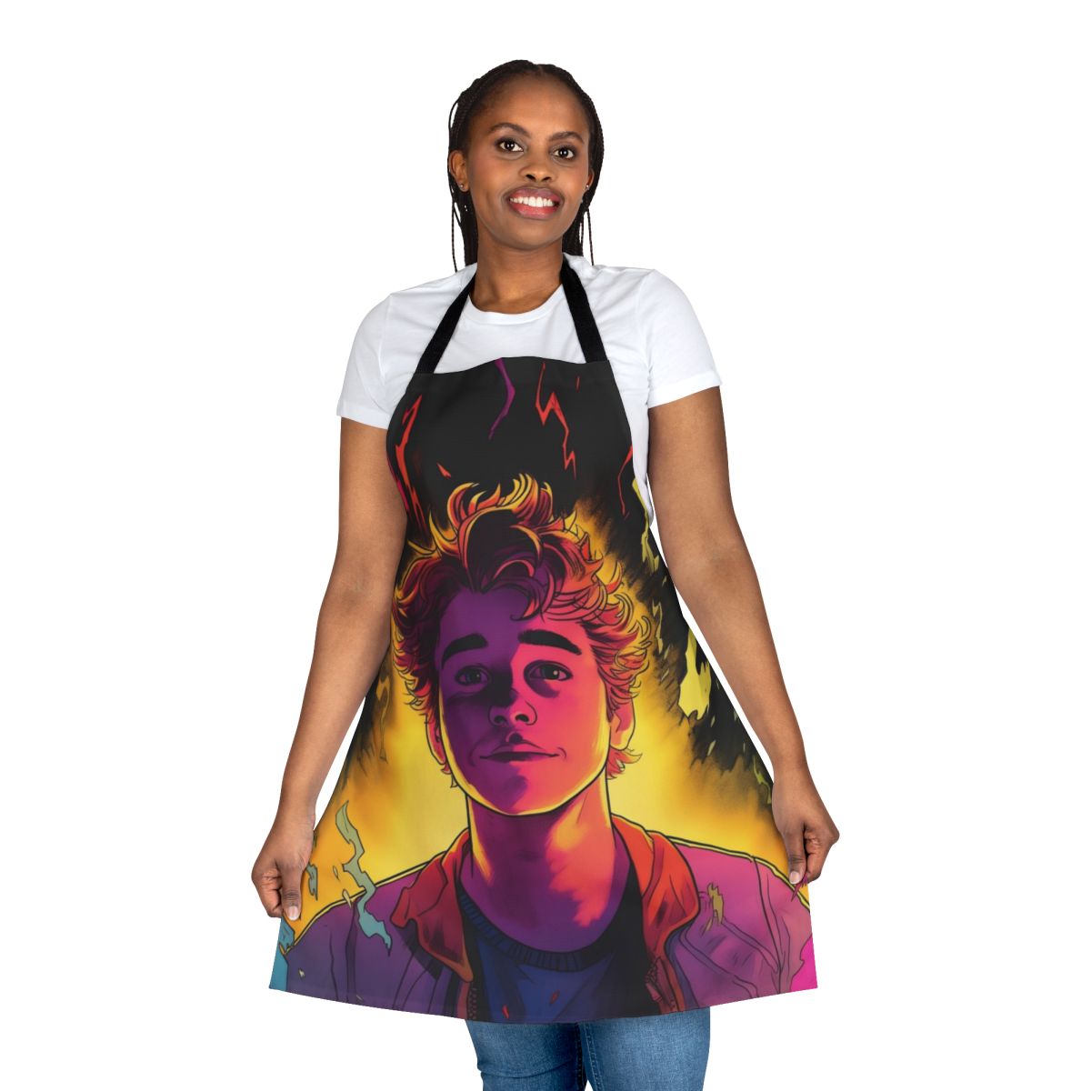 Apron inspired by the popular 80s-set Netflix series Stranger Things
