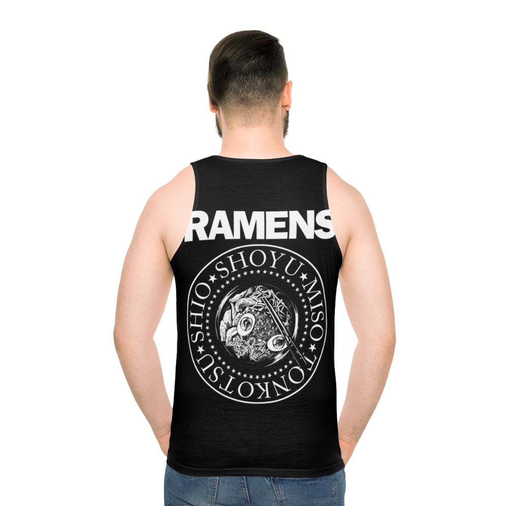 Retro punk rock ramen noodle unisex tank top