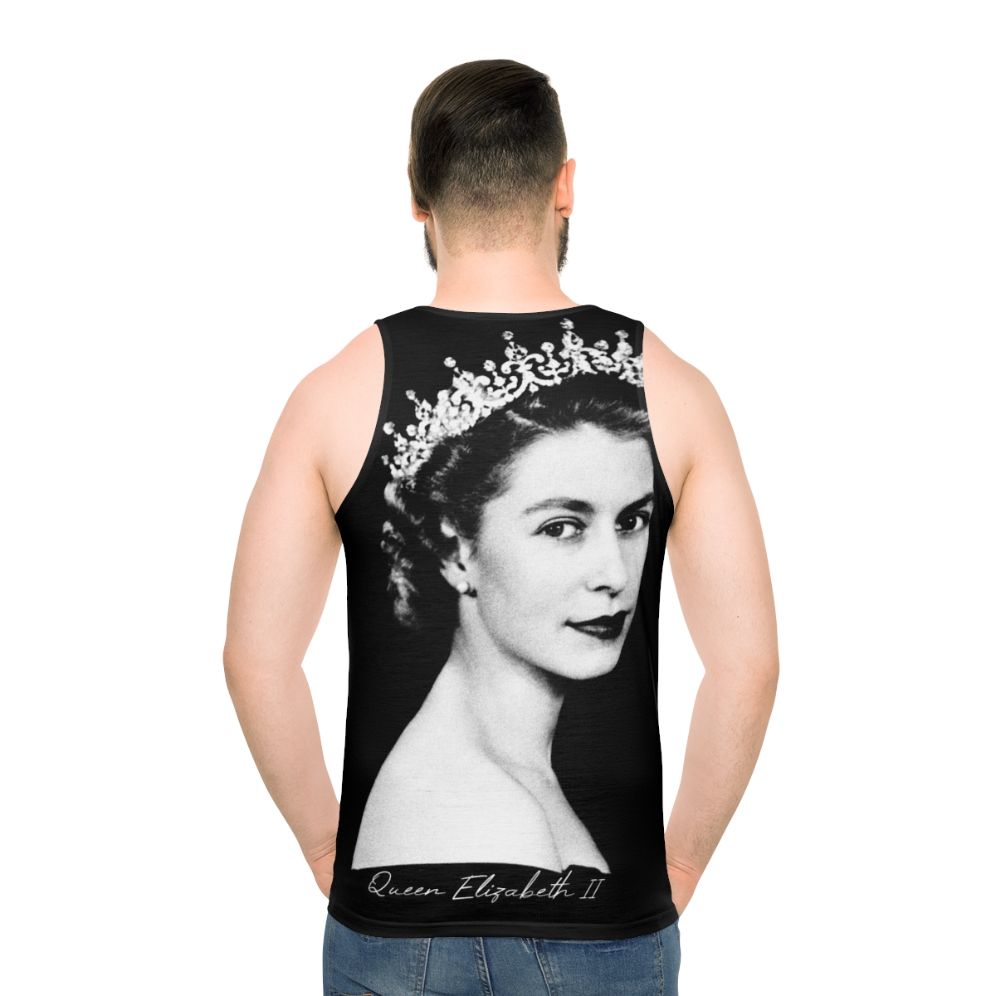 Retro Queen Elizabeth II Unisex Tank Top