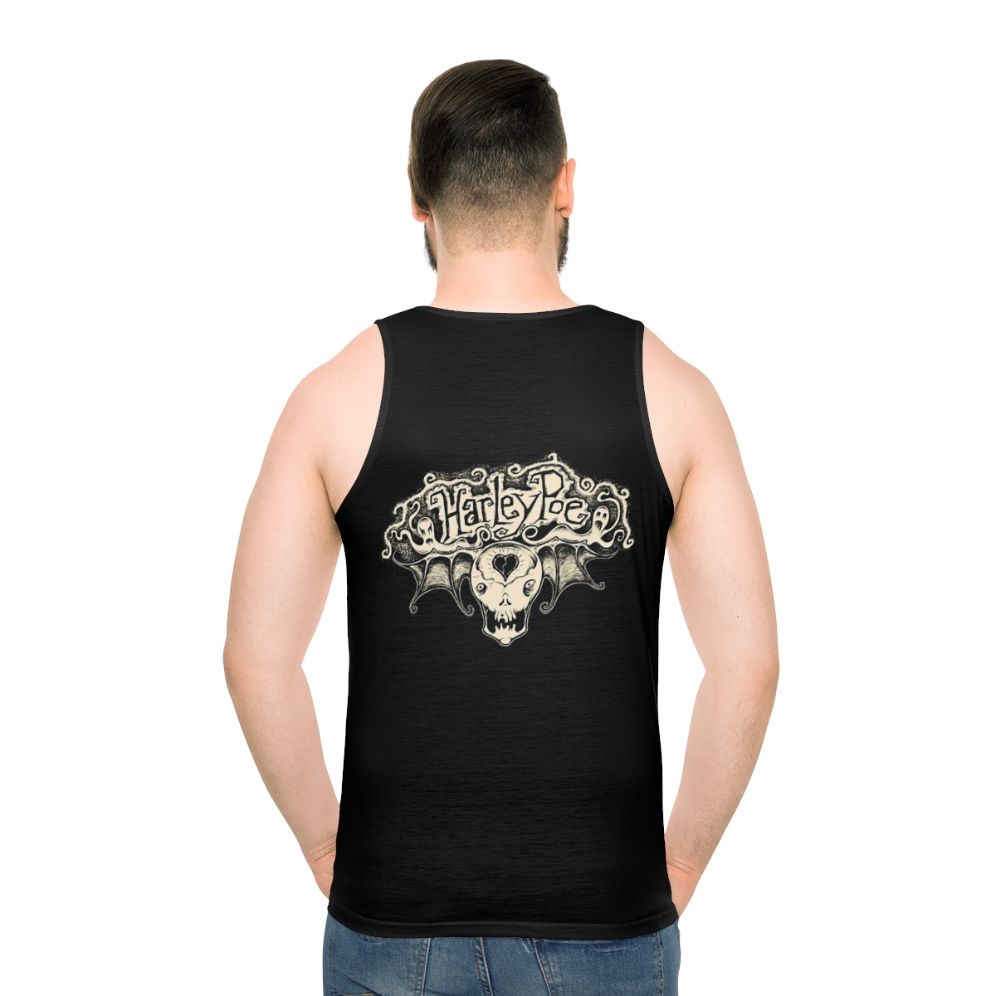 Retro skull design unisex tank top