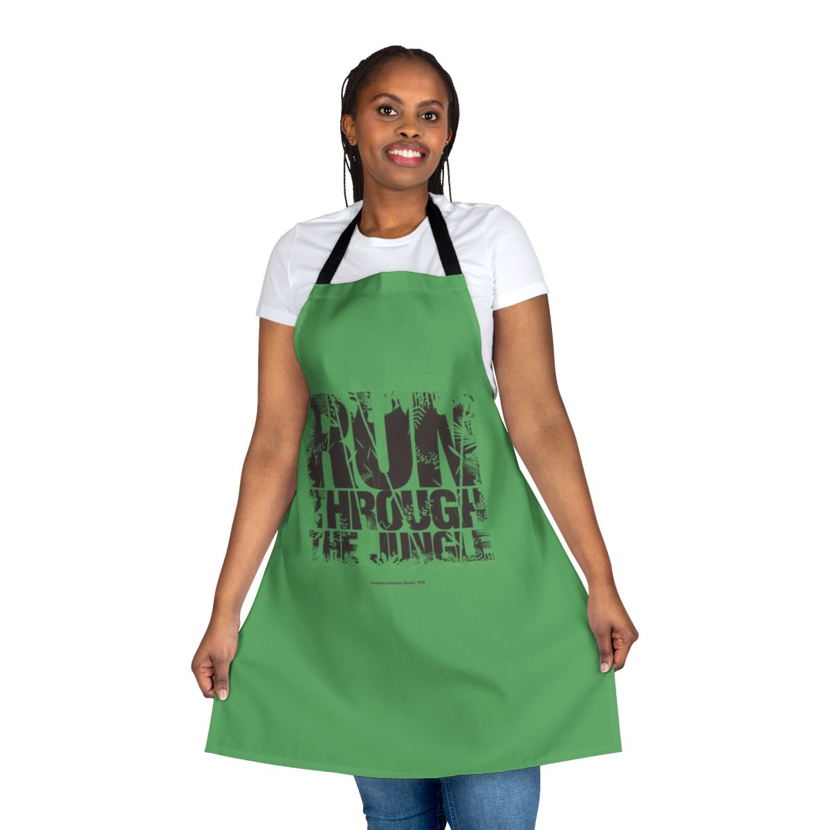 Rock n roll inspired minimalist design apron