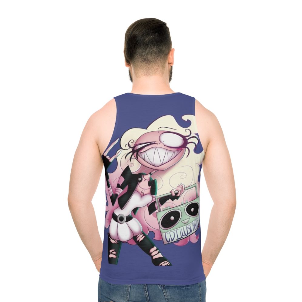 Unisex rock music graphic tank top