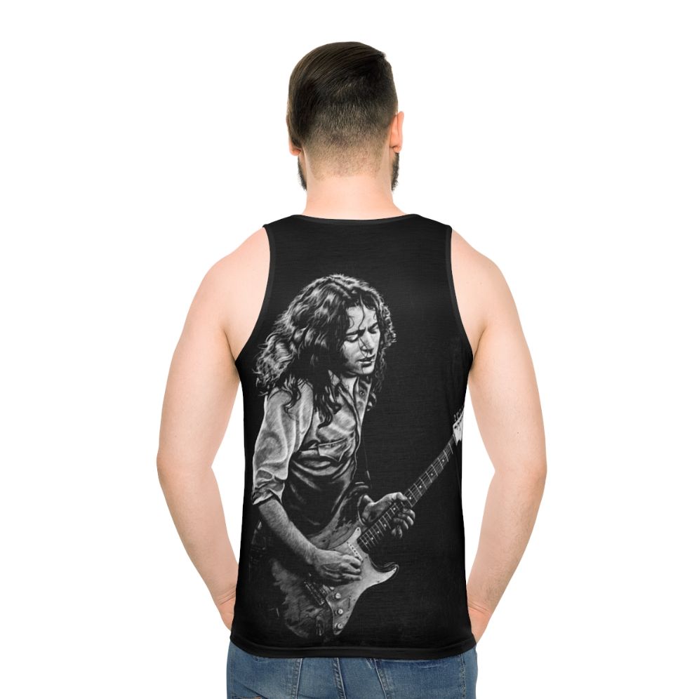 Rory Gallagher drawing unisex tank top
