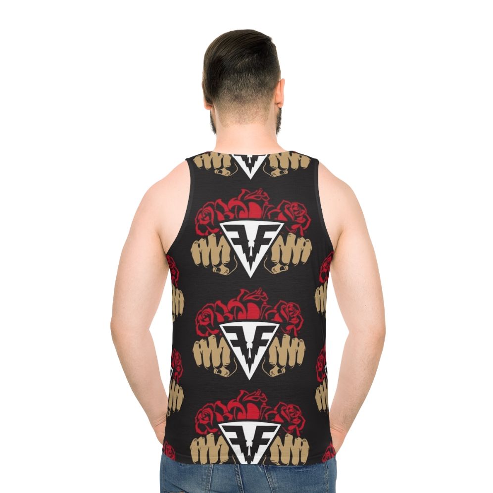 Rose floral unisex tank top