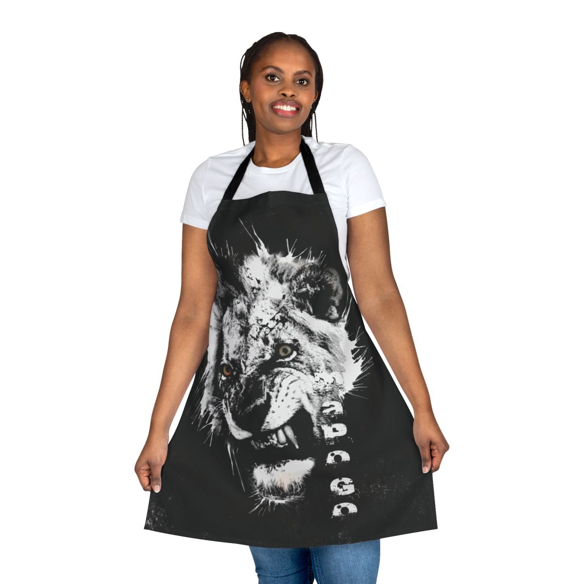 Sabi Sands Lion Themed Apron with African Wildlife Imagery