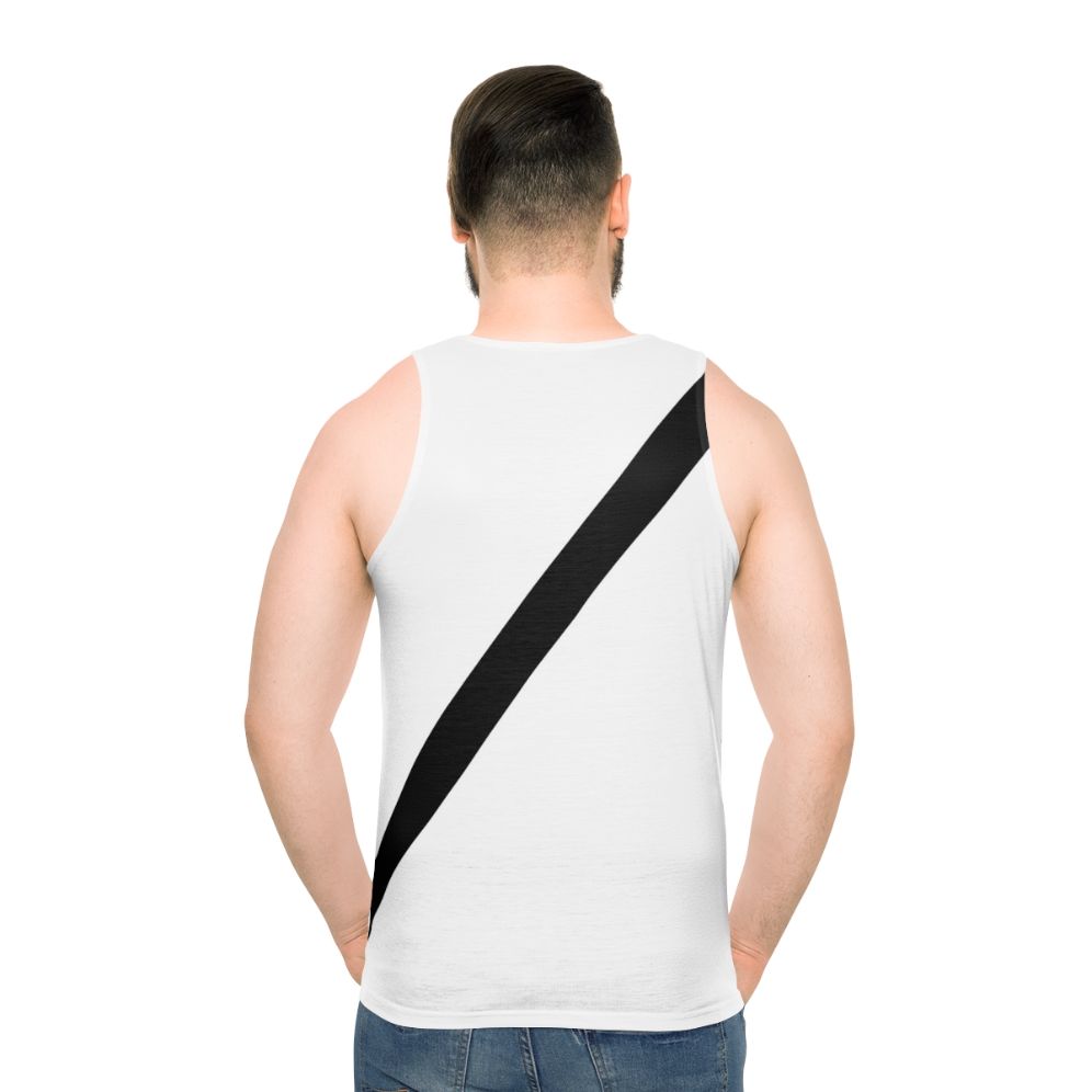 Unisex tank top with safety belt car seat belt design
