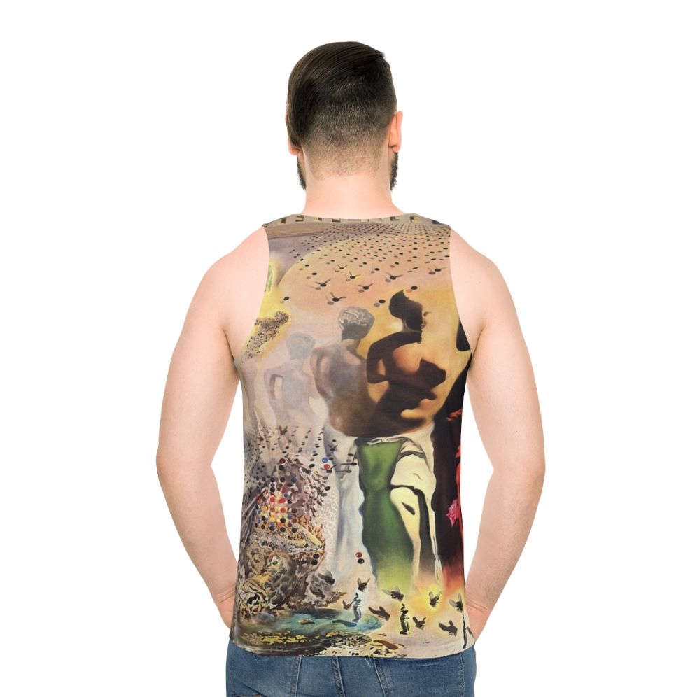 Salvador Dali's surrealist masterpiece "The Hallucinogenic Toreador" on a unisex tank top