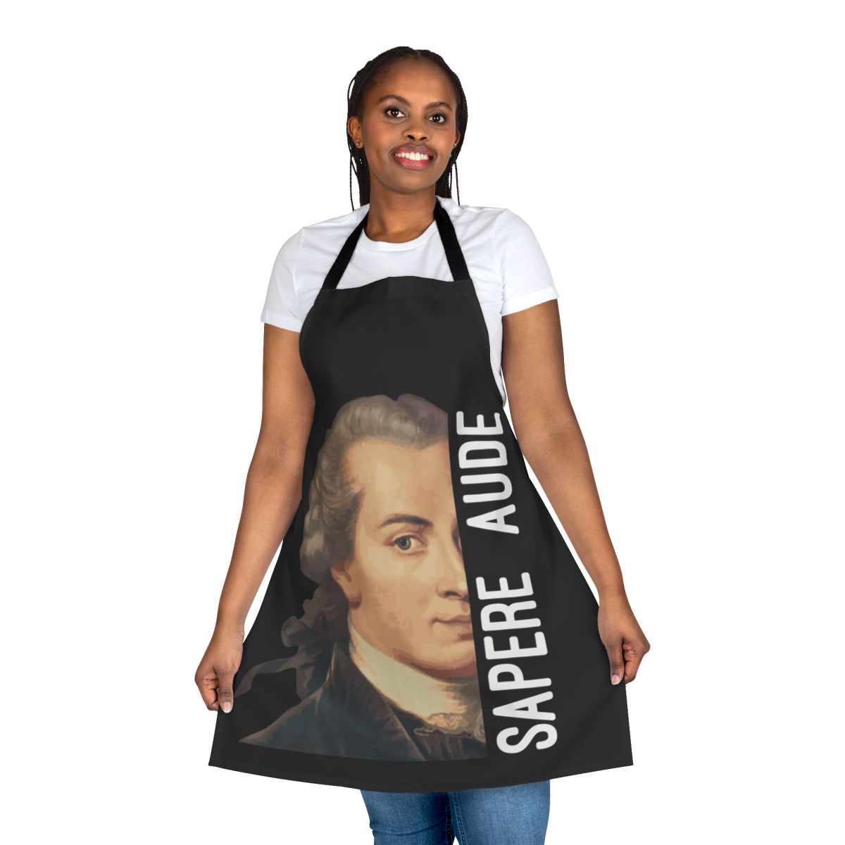 Saper Aude inspirational apron with Immanuel Kant philosophy quotes