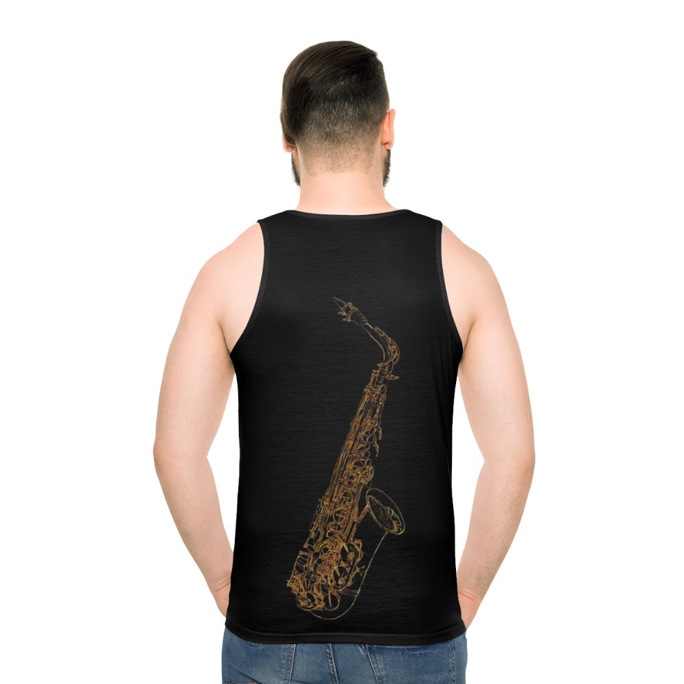 Saxophone Jazz Blues Art Design Unisex Tank Top