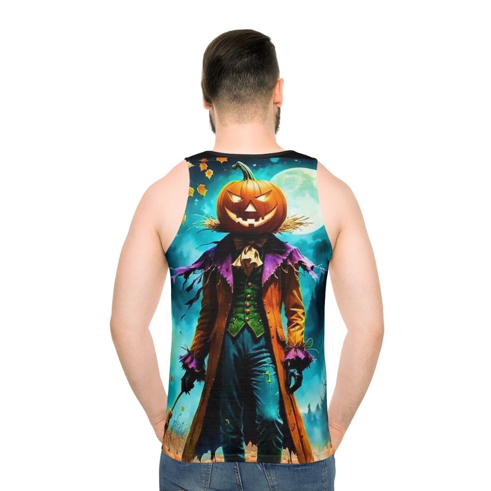 Scare Birds Unisex Tank Top for Outdoor Decor and Halloween