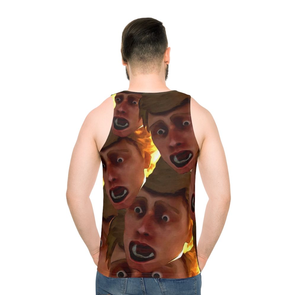 Scared Chad unisex tank top design