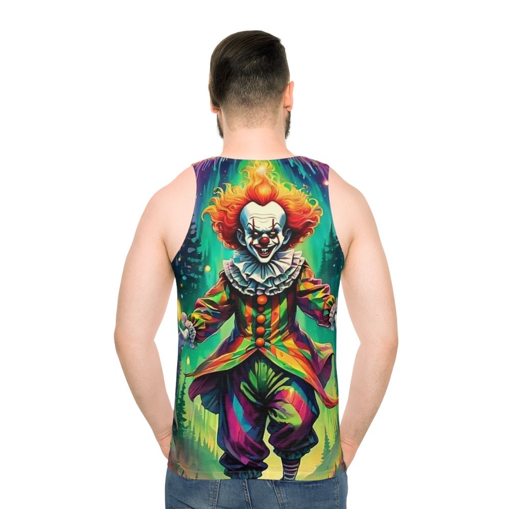 Scary clown unisex tank top