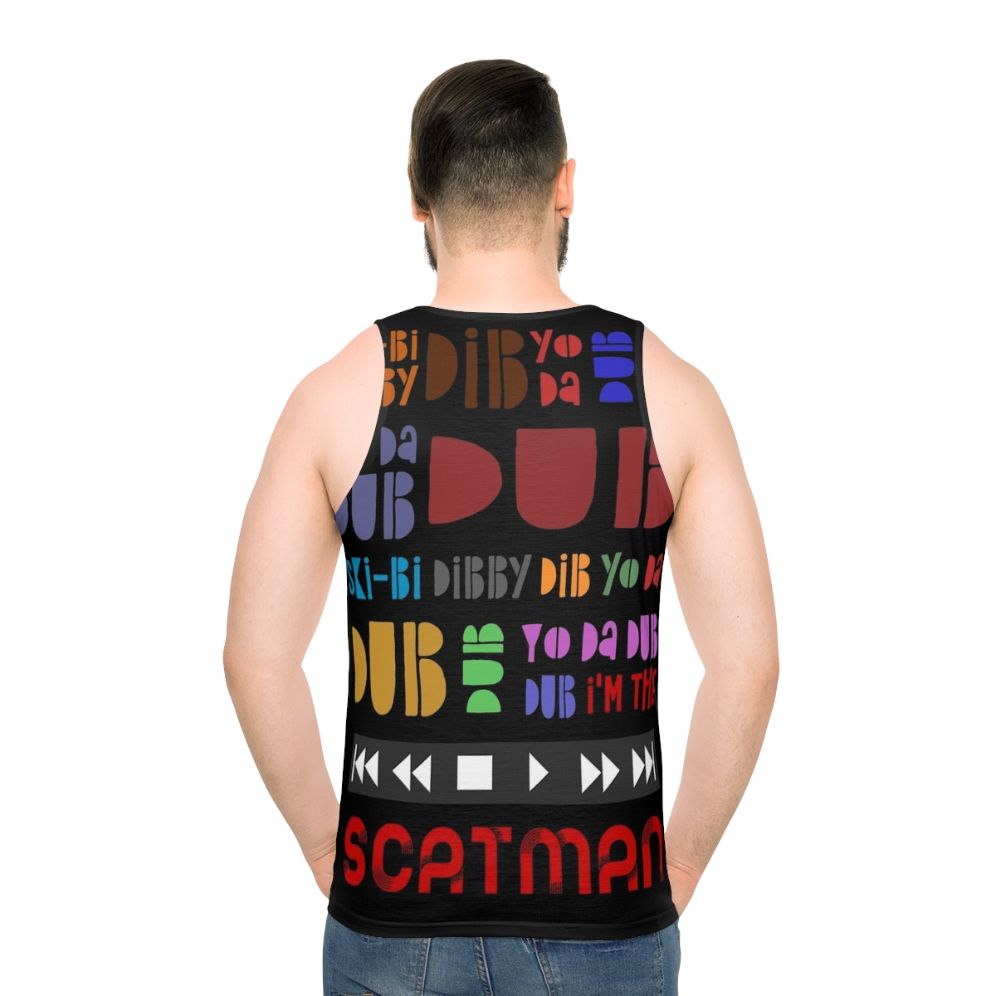 Scatman John inspired lyric unisex tank top