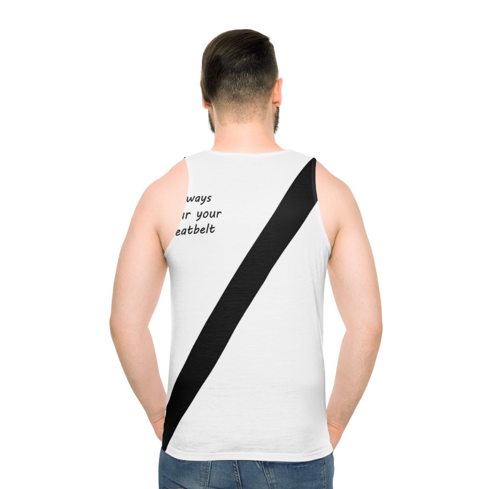 Seatbelt safety unisex tank top