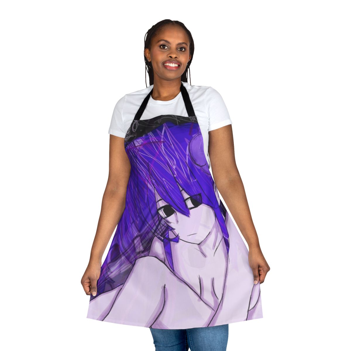 Sewerslvt-themed apron featuring a unique fan art design