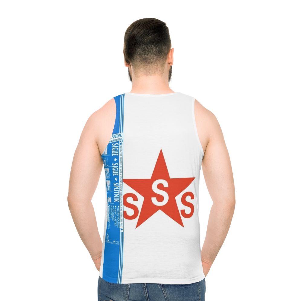 Sigue Sigue Sputnik 1980s cyberpunk unisex tank top