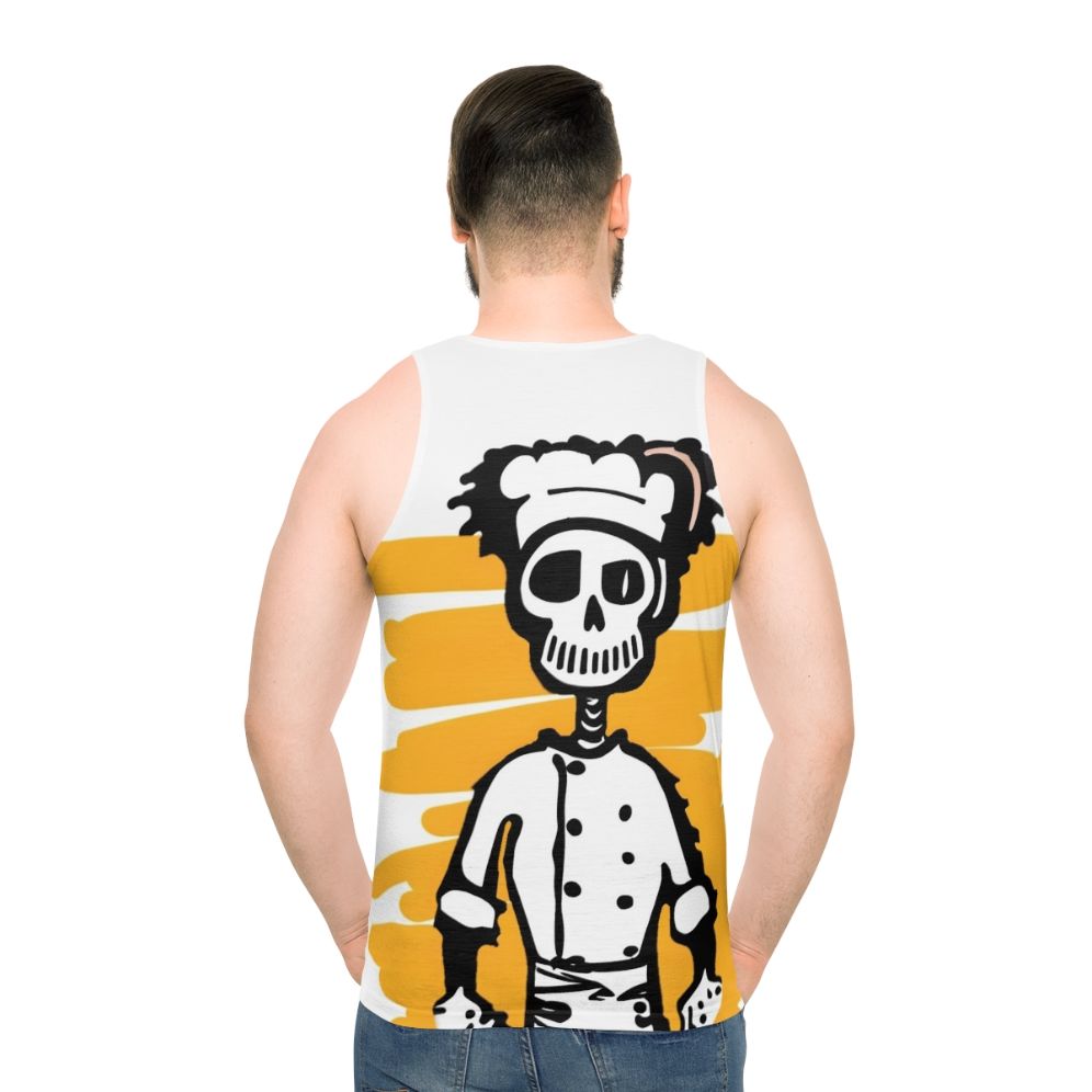 Skeleton chef unisex tank top