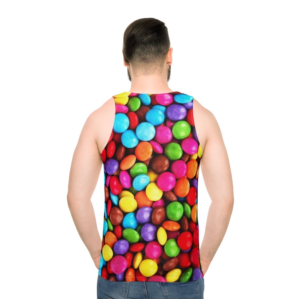 Smarties unisex tank top with graphic design