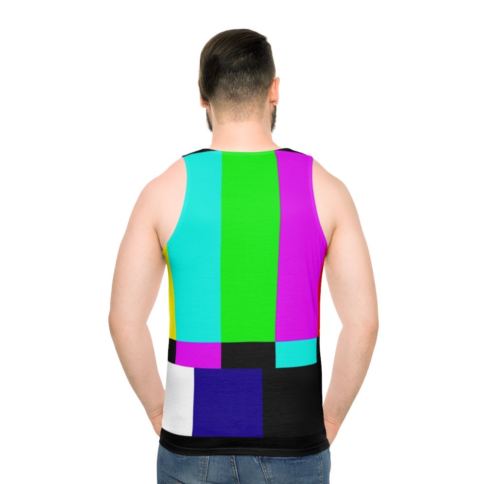 SMPTE color bars unisex tank top