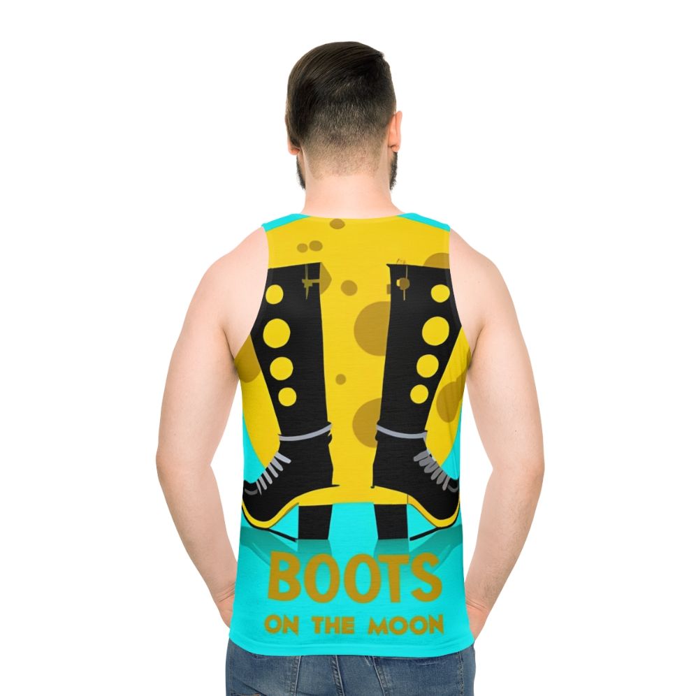 Space Force Retro Boots on the Moon Unisex Tank Top