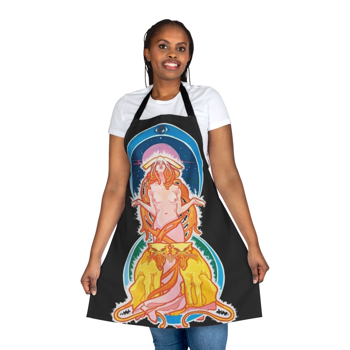 Hawkwind inspired space ritual essential apron with psychedelic rock design