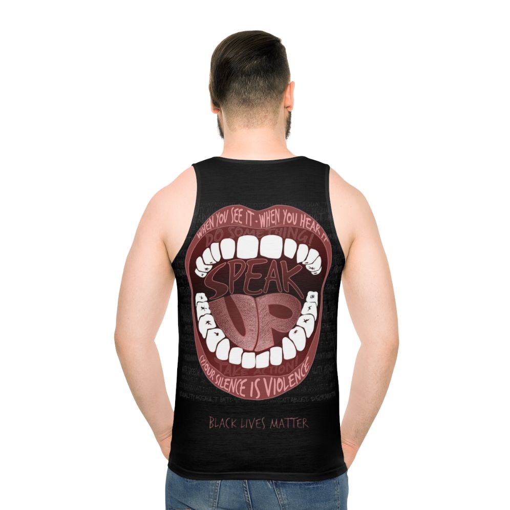 Speak Up Silence Is Violence Black Lives Matter Unisex Tank Top
