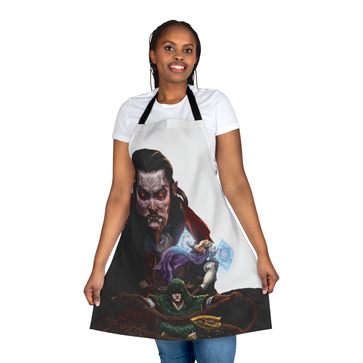 Vampire Survivors inspired apron featuring the game's iconic art and design