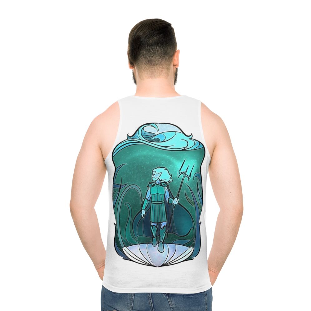 Stained Glass Poseidon Unisex Tank Top